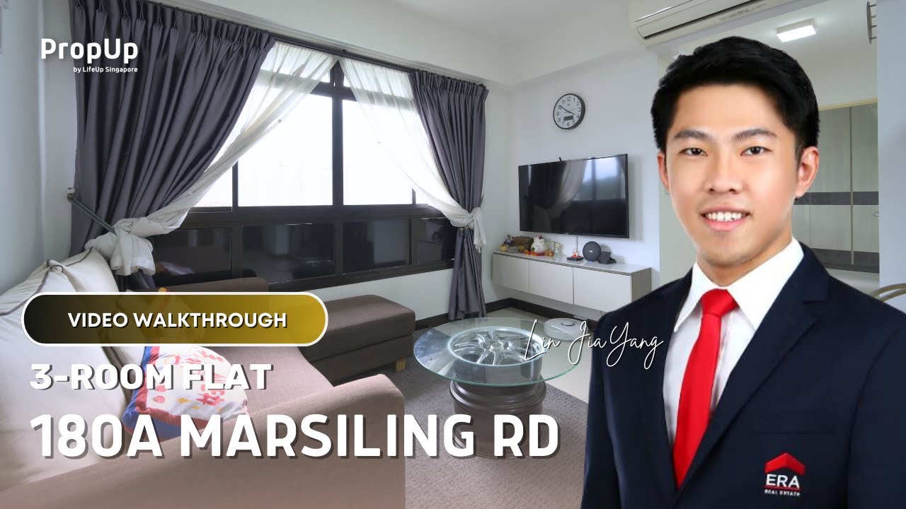 180A Marsiling Rd 3-Room Flat Video Walkthrough - Lin Jiayang