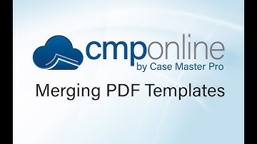 CMPOnline - Merging PDF Templates