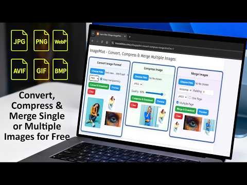 Convert, Compress & Merge Single or Multiple Images Online for Free with ImagePilot