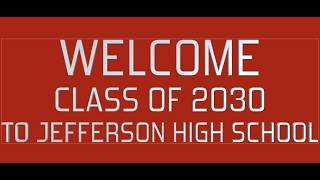 Jefferson High School Freshman Video FALL 2026