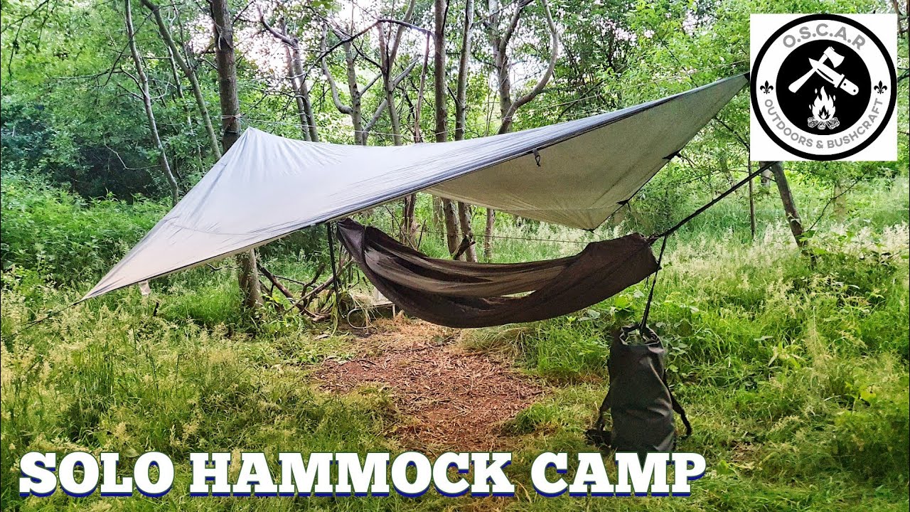 1st Solo Camp since Lockdown Lifted Hammock Camping Private Woodland YouTube