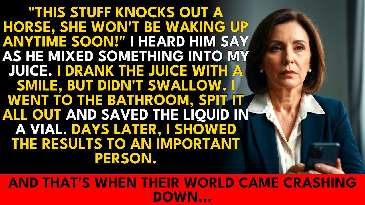 They plotted my eviction, thinking I couldn't hear. What I did with the meds...