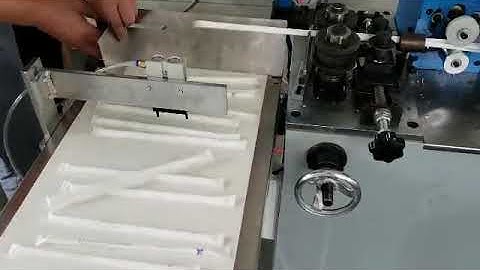 Automatic individual straw packaging machine with double color printing