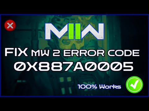 FIX 0X887A0005 ERROR