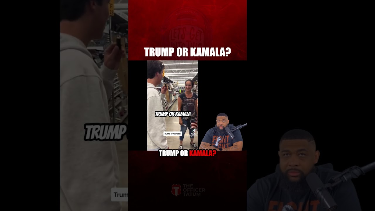 Guy walks around a Walmart asking people if they votin for Trump or Kamala. Not so shocking results