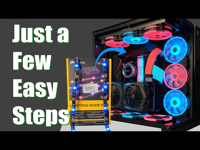 Hesje Hoogland materiaal How To Install & Setup Corsair RGB Strips with Lighting Node Pro iCUE -  YouTube