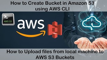 Create Bucket in Amazon S3 using AWS CLI and Upload files from local machine to AWS S3 Bucket CLI