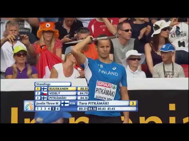 Javelin Man European Athletics Championships Zürich 2014 class=