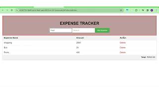 Details Expense Tracker using |#html #css #javascript |   Hustle with Suphal Guide