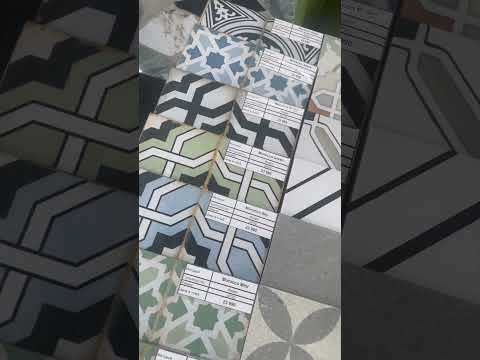 Керамогранит 200*200, матовая, серо-бежевый, под камень, видео 1