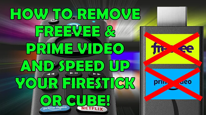 Ta bort Freevee och Prime Video från Firestick och Cube, frigör utrymme och öka hastigheten Fire OS7 endast