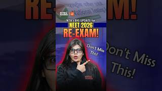 NTA's Strict Biometric Update For RE-NEET 2026🔥 Important Notification #shorts #nta #neet