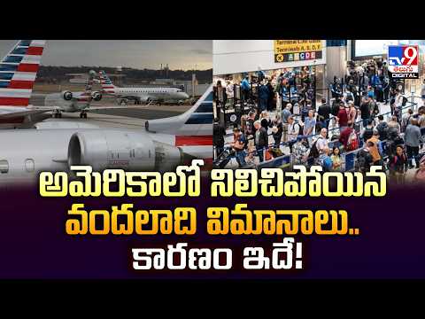 USA | అమెరికాలో నిలిచిపోయిన వందలాది విమానాలు..కారణం ఇదే! - TV9