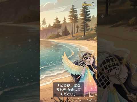 天女の羽衣のあらすじ|1分アニメ絵本(ナレーション付き)