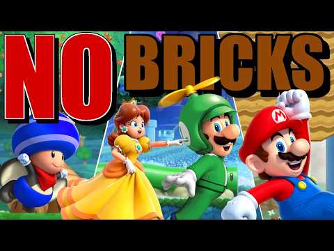Beating Every Modern Mario Bros Game Without Touching Any Brick Blocks