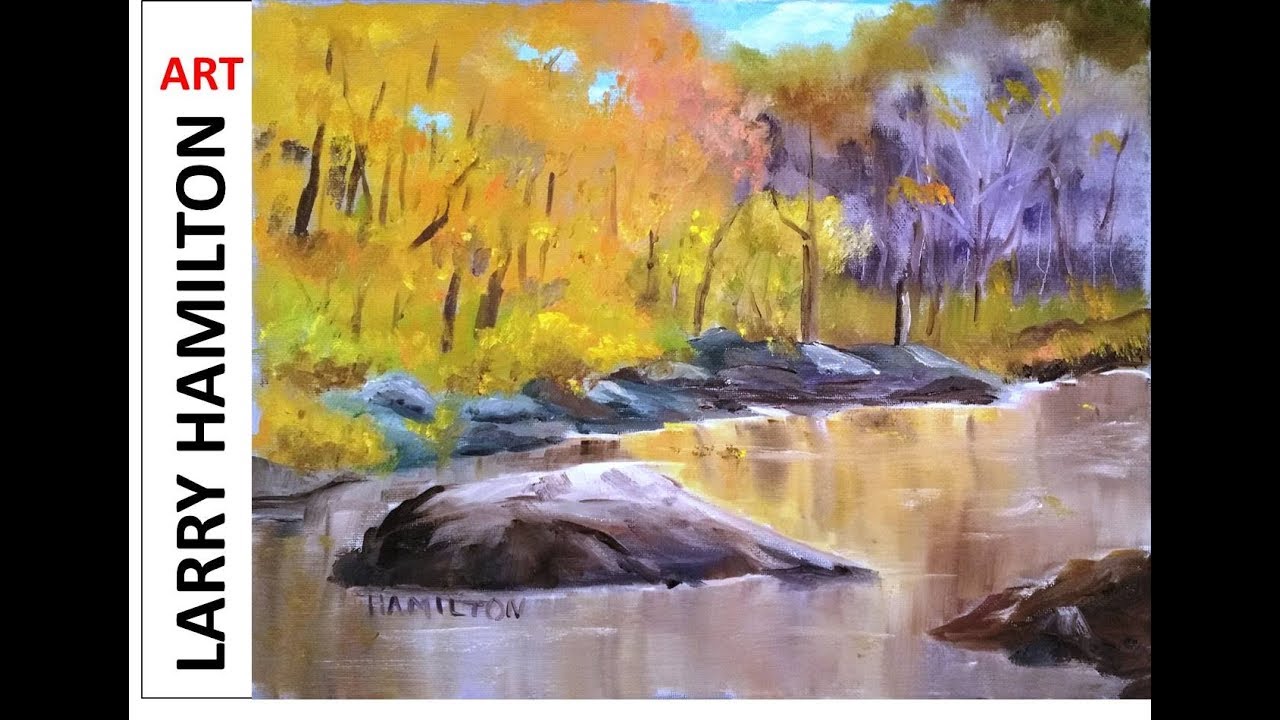 Oil Painting with Larry HamiltonLive 1719"Autumn in New Hampshire