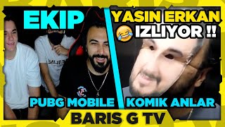 Barış G YASİN ERKAN - PUBG MOBİLE KOMİK ANLAR #146 İZLİYOR !!!