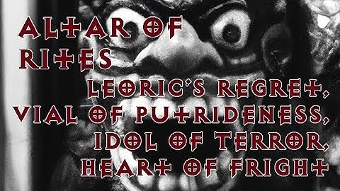 Altar of Rites Offer Material #6 (L. Regret, V. Putridness, I. Terror, H. Fright) Diablo 3 Season 28