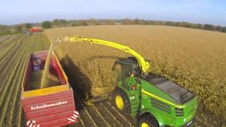 Lohnunternehmen Fried. Heidkamp Mais Hakselen. John Deere 8600I
