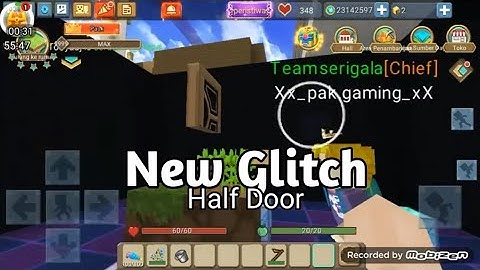 How to make a half door in Blockman Go | SKY BLOCK TUTORIAL