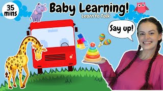 Baby Learning Videos - Learn To Talk First Words, Animals, Nursery Rhymes & More Baby Songs