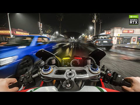 ⁸ᴷ⁶⁰ GTA 5: POV Ultra Realistic Motorbike Ride Gameplay! i9 12900k & RTX 3090 Ti Ray Tracing Mod!