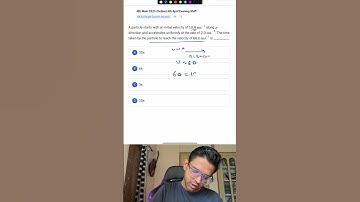 Kinematics -12 | 1 MINUTE 1 QUESTION | JEE MAIN | IITian Nakul Saxena | #shorts