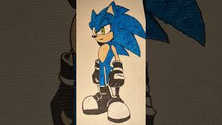 Dark Sonic Style Fan Art 🖤 | Edgy Sonic Drawing #Illustration #SketchArt #CreativeArt