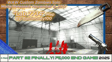 WAW Custom Zombies Solo▐ "Lab 7734" Map Part #2 Finally