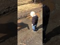 Baby vs mud puddle