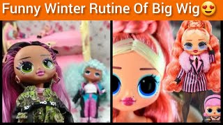 Funny Rutine Of Big Wig Icy Girl/Winter Rutine Of Big Wig Icy Girl And City Bebe