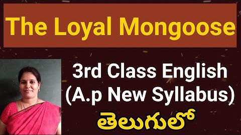 3rd class English lesson/The loyal Mongoose/New syllabus