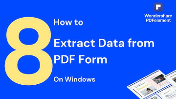 How to Extract Data from PDF Form on Windows | PDFelement 8