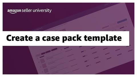 Create a case pack template