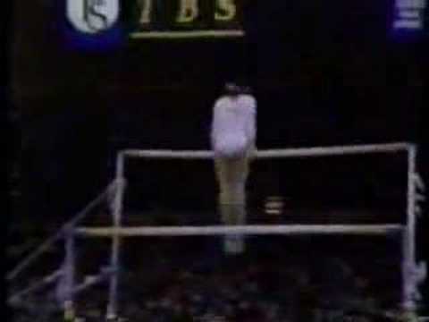 Zhang Xia 1990 Goodwill Games EF Uneven Bars