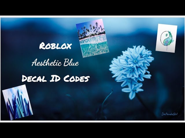 Roblox Blue Aesthetic Decal ID's 