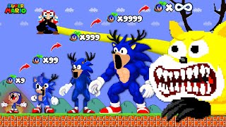 Mario vs EVOLUTION of Sonic DEER Monster All Bosses in Super Mario Bros | 99 Nights in the Forest