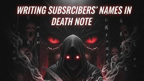 Writing my subscriber names viral trend in death note 💀/#Siriksha23