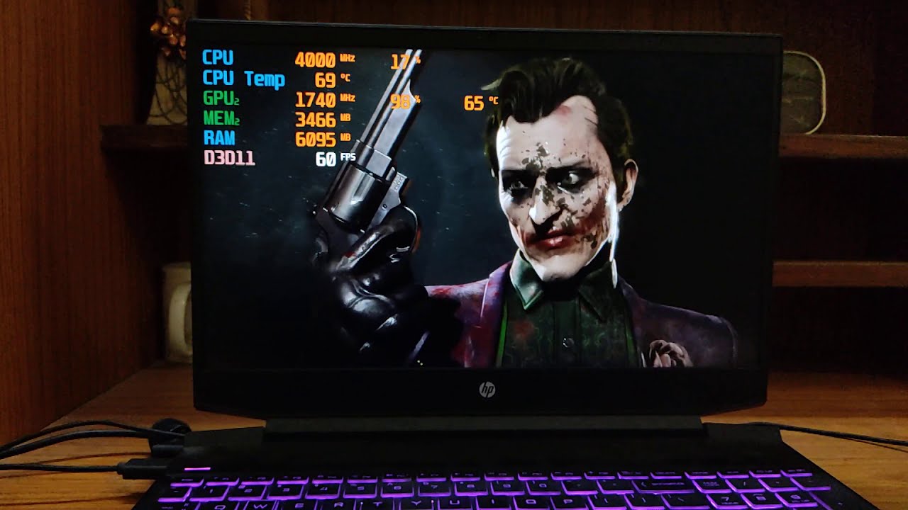 Mortal Kombat 11 on Hp pavilion gaming 15 2020 || ryzen 5 4600H || gtx 1650