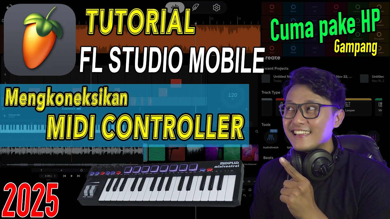 Mengkoneksikan Midi Controller di FL Studio Mobile - YouTube