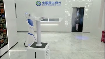 Boocax Robotic-Spray Disinfection Robot  for  Commercial Bank