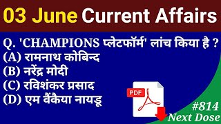 Next Dose #814 | 3 June 2020 Current Affairs | Current Affairs In Hindi | Daily Current Affairs screenshot 4