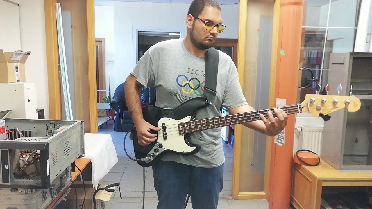 SX Standard Series Custom Handmade Jazz Bass/Ampeg BA-108 - YouTube