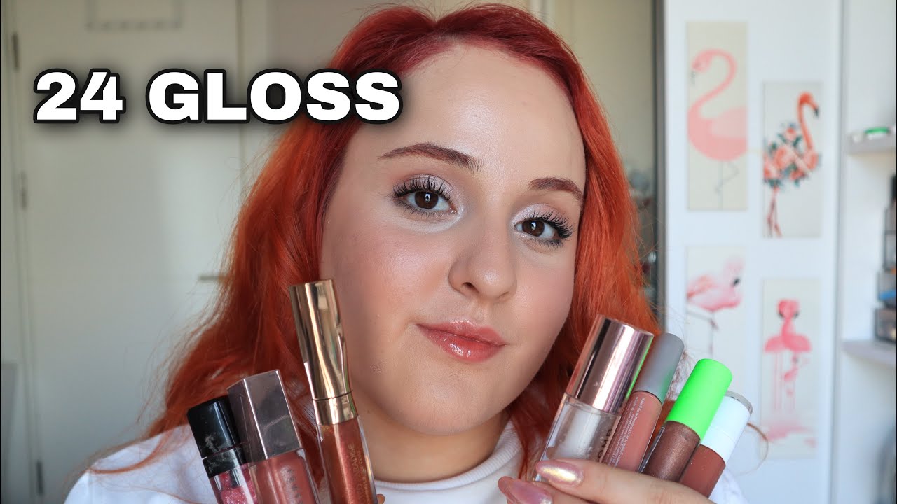 KOLEKSİYONUMDAKİ TÜM GLOSSLARI DENEDİM | 24 Lip Gloss