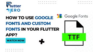 How to use google fonts and custom fonts in your flutter app? Flutter Hero - Google font Tutorial