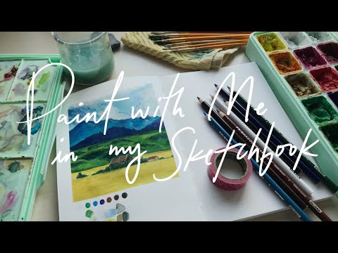 🌿 being bold 🌼 sketchbook sesh no.11✨paint with me//himi gouache