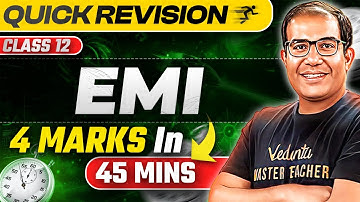 Quick Revision of EMI Class 12🔥 | JEE Main 2025 | Vinay Shur Sir