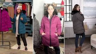 Arctic Expedition Chevron Quilted Down Parka on QVC screenshot 4