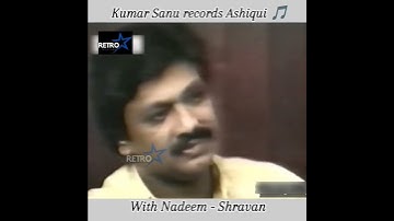 Aashiqui song recording rare video please share #nadeemshravansongs