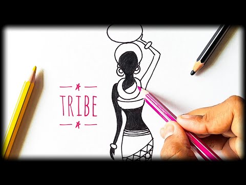 Tribal women - Art by Prachi - Drawings & Illustration, Ethnic, Cultural, &  Tribal, Other Ethnic, Cultural, & Tribal - ArtPal